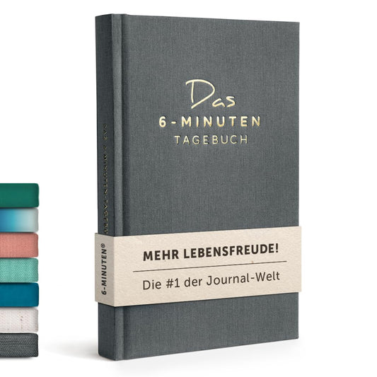 6-Minute Diary for Adults 2025 (The Original) - Mindfulness Journal, Scientifically Based Journal Book - Gratitude Diary for Increased Resilience & Self-Love