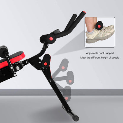 Abdominal Trainer Ab Machine for Home Multifunctional Fitness Equipment for Full Body Workout with LCD Monitor Abdominal Muscle Trainer up to 150kg