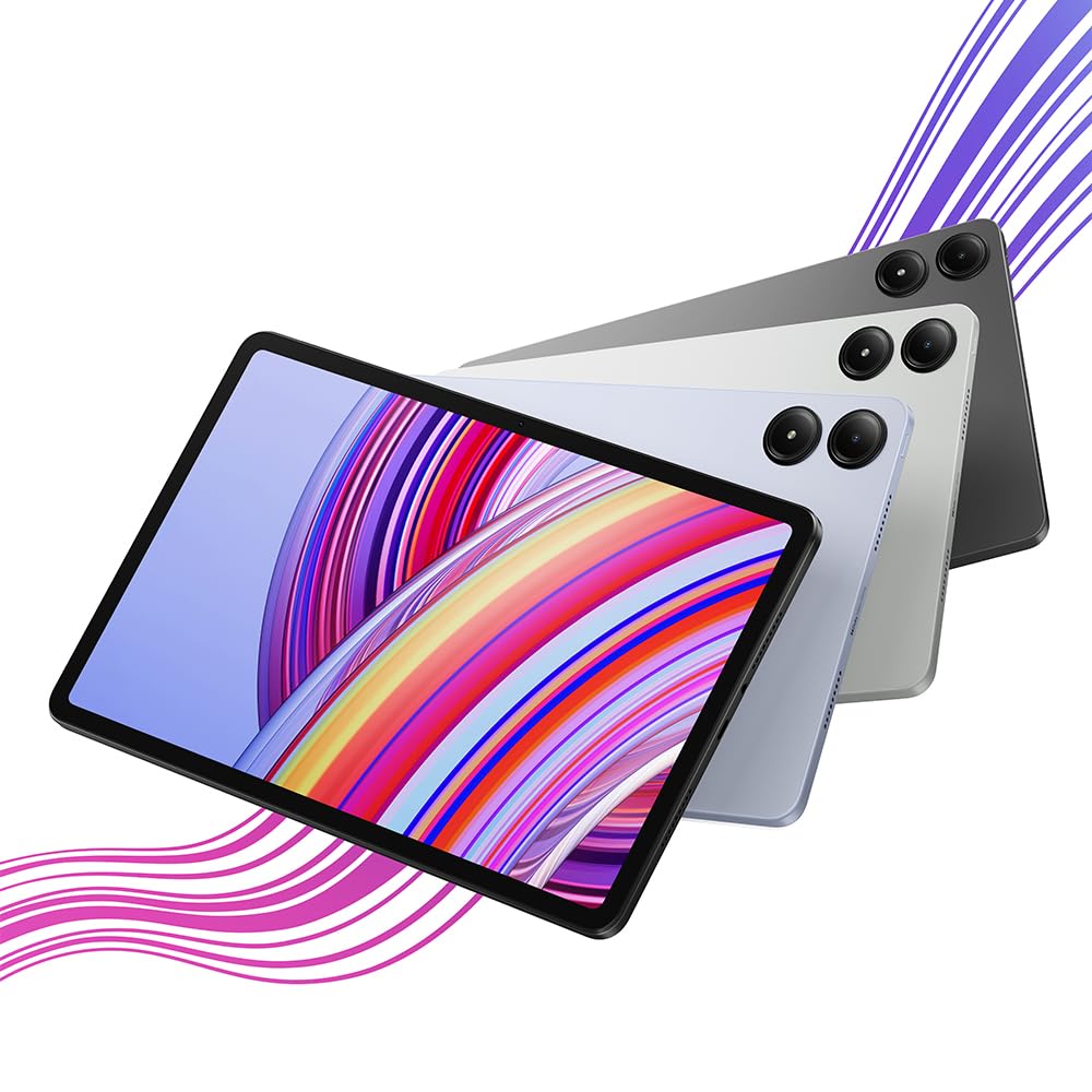Redmi Pad Pro 12.1-inch with Hyper OS, 2.4GHz, 1000mAh battery, 33W fast charging, 8GB RAM, and 256GB storage.