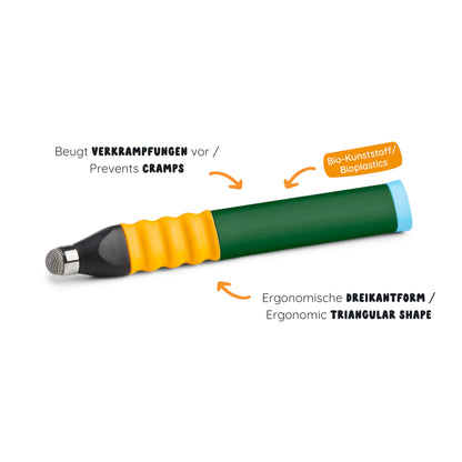 Edurino Ergonomic Input Pen I Special Edition | Tablet pen for kids I Input pen for Edurino figures I Educational games for ages 4 and up I Stylus Touch Pen (dark green)