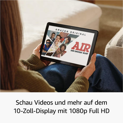 Fire HD 10 Tablet 2023 (latest generation), optimized for entertainment, brilliant 10.1" Full HD display, Octa-core processor, 3 GB RAM, up to 13h battery life, 32GB, black, with special offers