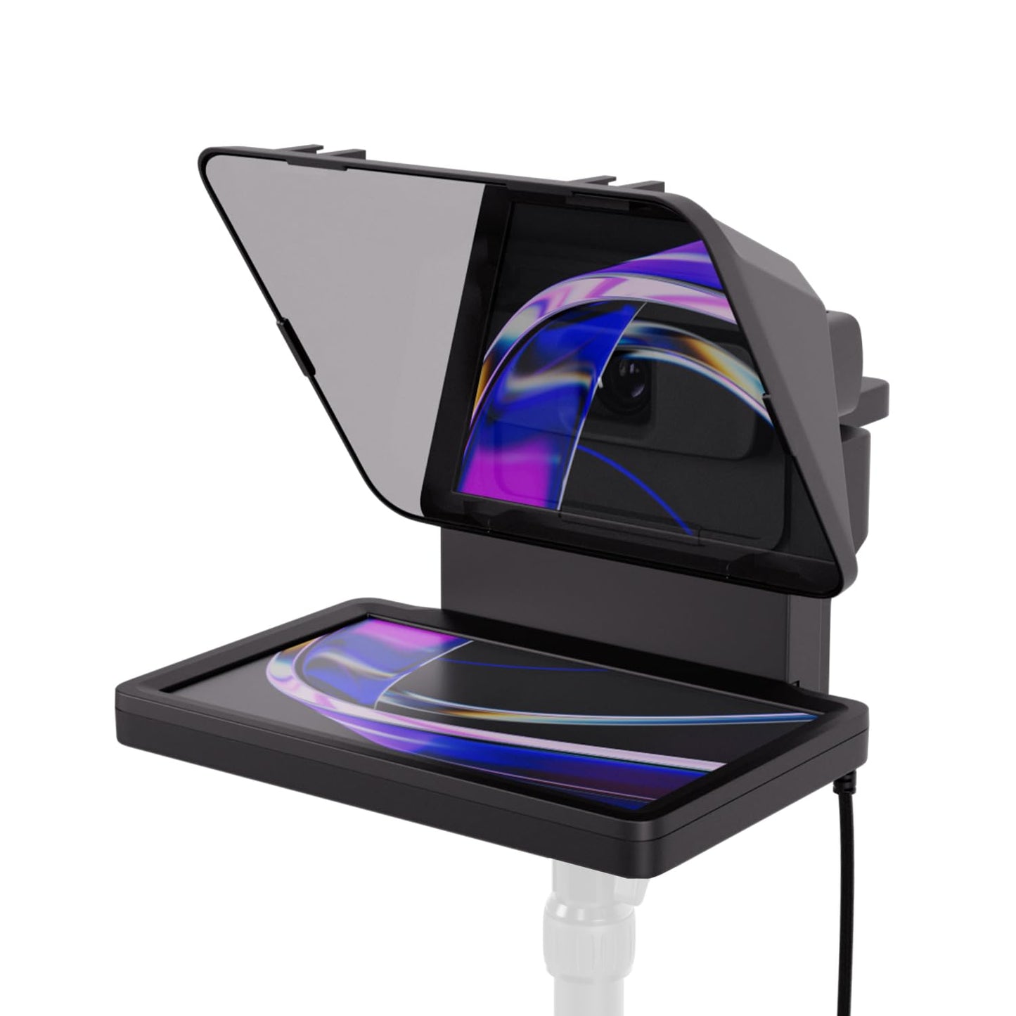 Elgato Prompter - Teleprompter with built-in screen for YouTube, Twitch, Zoom, Teams, and more, supports DSLR/Webcam/Smartphone, Drag&Drop monitor display, works with Mac/PC & Stream Deck.