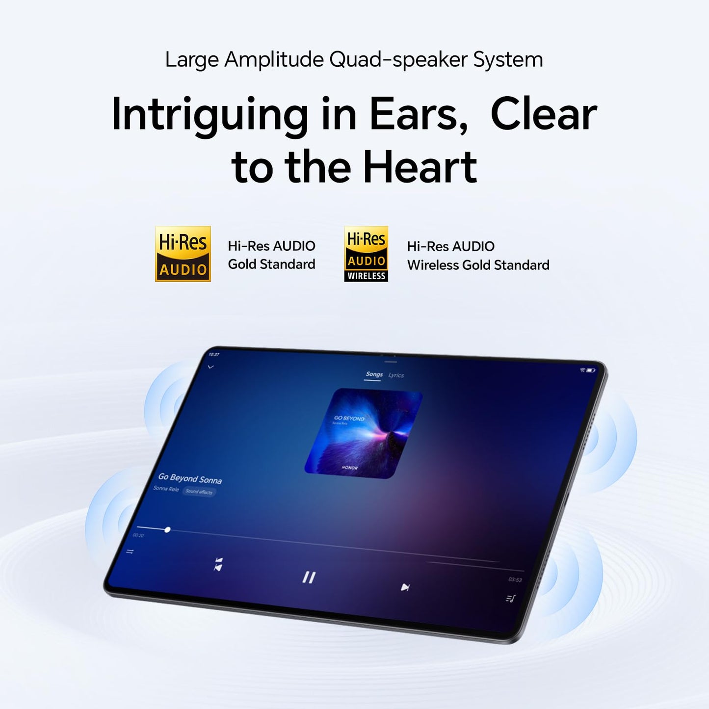 HONOR Pad X8a - Tablet, WiFi, 11 inch, 4GB + 128GB, 90 Hz FullView display, 8300mAh battery, 4 speakers, metal body, Android 14, Space Grey.