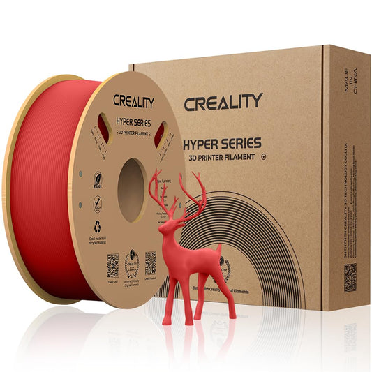Creality Official Hyper PLA Filament Red 1KG, 3D Printer Filament for high-speed printing, durable and resilient, smooth, overhang performance dimensional accuracy +/-0.03mm, 2.2lbs/Spool.