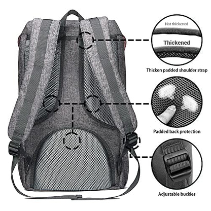 KAUKKO backpack for men and women. Beautiful and well-designed daypack with laptop compartment for 15" notebook. Ideal for school and university. 22L capacity, in gray.