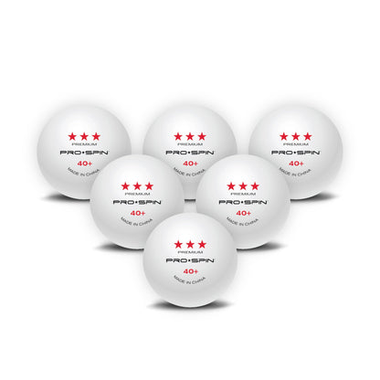 PRO SPIN Table Tennis Balls Elite Series - White Premium Table Tennis Balls 3 Stars | High-performance 40+ ABS balls at tournament level | Perfect roundness, Perfect spin | Precise bounce | Durable