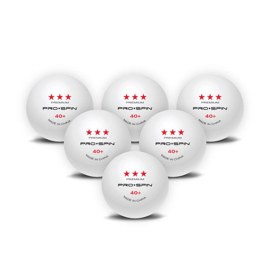 PRO SPIN Table Tennis Balls Elite Series - White Premium Table Tennis Balls 3 Stars | High-performance 40+ ABS balls at tournament level | Perfect roundness, Perfect spin | Precise bounce | Durable