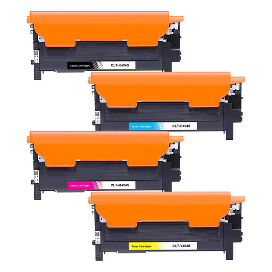 Jhaan CLT-P404C P404C multipack toner for Samsung C480W Xpress SL C480FW C480 C430W C48X C430 C480FN CLT-K404S CLT-Y404S CLT-C404S CLT-M404S C43X series (black cyan yellow magenta)