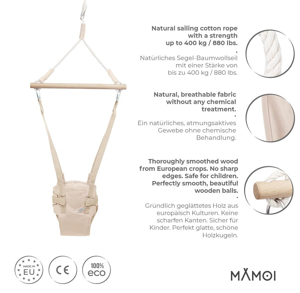 MAMOI® Door Bouncer for Baby from 6 Months, Jumper Baby Bouncer, Baby Swing for Door Frame, Indoor Swing, Door Swing, Bouncer, Kids Swing, Door Hopper, Baby Jumper Swing