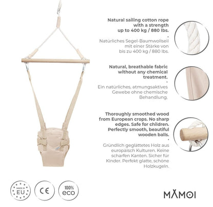 MAMOI® Door Bouncer for Baby from 6 Months, Jumper Baby Bouncer, Baby Swing for Door Frame, Indoor Swing, Door Swing, Bouncer, Kids Swing, Door Hopper, Baby Jumper Swing