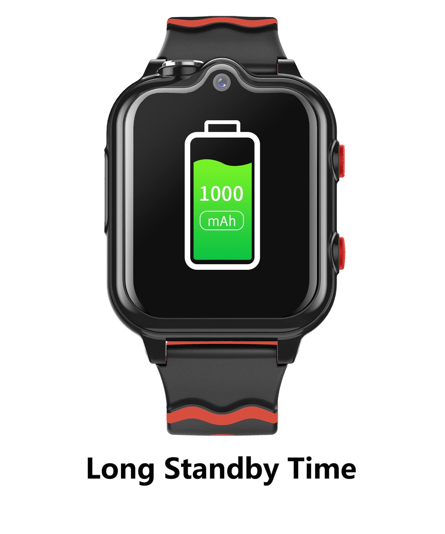 Kids smartwatch with GPS and phone, 4G WiFi, video call, SOS, 2 cameras, waterproof, SMS, alarm, stopwatch, class mode, reject unknown call, music/video player. Perfect gift for boys and girls.