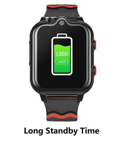 Kids smartwatch with GPS and phone, 4G WiFi, video call, SOS, 2 cameras, waterproof, SMS, alarm, stopwatch, class mode, reject unknown call, music/video player. Perfect gift for boys and girls.