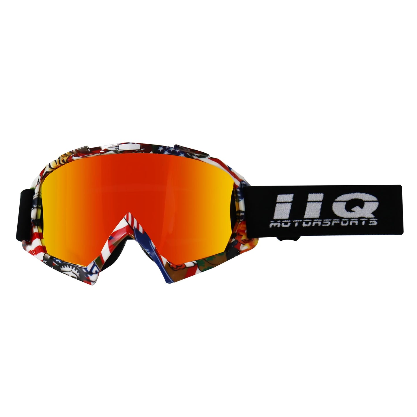 IIQBOVEN Motorcycle Goggles, Motocross Goggles, Dirt Bike Goggles, ATV Goggles, Off Road Goggles, Cycling Goggles, MX Goggles for Men Women Youth Fit Over Glasses UV400 Windproof Dustproof MTB Goggles