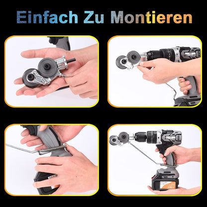 Metal nibbler drill attachment with adapter, Electric plate cutter for drill, Electric drill plate cutter, Sheet metal cutter for cutting iron, tinplate, steel, copper, aluminum.