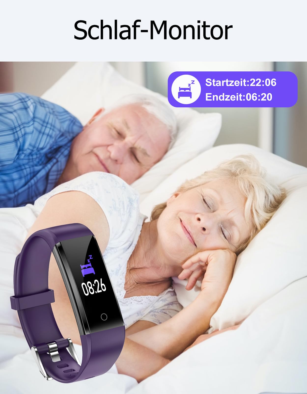 GRV Pedometer Watch without Bluetooth/App/Phone for Men, Women, and Kids. Fitness Tracker with Step Counter, Calorie Counter, Sleep Monitoring, IP68 Waterproof.