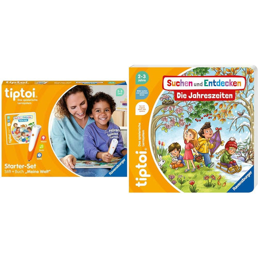 Ravensburger tiptoi Starter Set 00112 - Pen and Picture Book Search and Discover My World - Learning System for Children from 2 years & tiptoi® : The Seasons