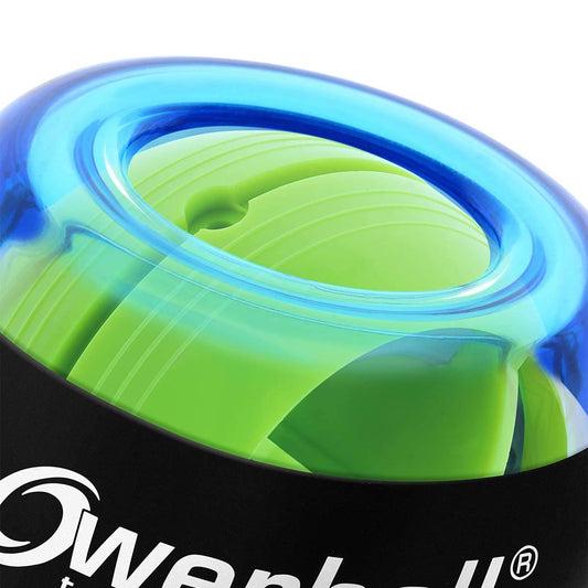 Powerball Basic, gyroscope hand exerciser, transparent-blue, the original by Kernpower