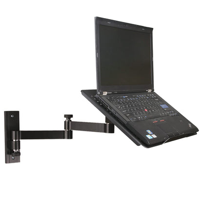 Spiral black universal wall mount with shelf adapter plate for laptop notebook netbook tablet PC Model: L52B-APBA