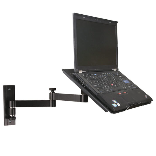 Spiral black universal wall mount with shelf adapter plate for laptop notebook netbook tablet PC Model: L52B-APBA