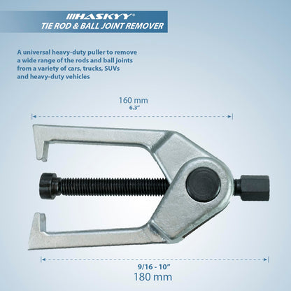 HASKYY 5-Piece Tool Set for ball joints, tie rods, ball joints, spindle joints, control arms - compatible with many car brands.