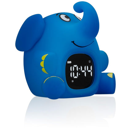 Bresser TheMouse Light alarm clock for children Wake-up light alarm clock night light elephant silicone snooze function.
