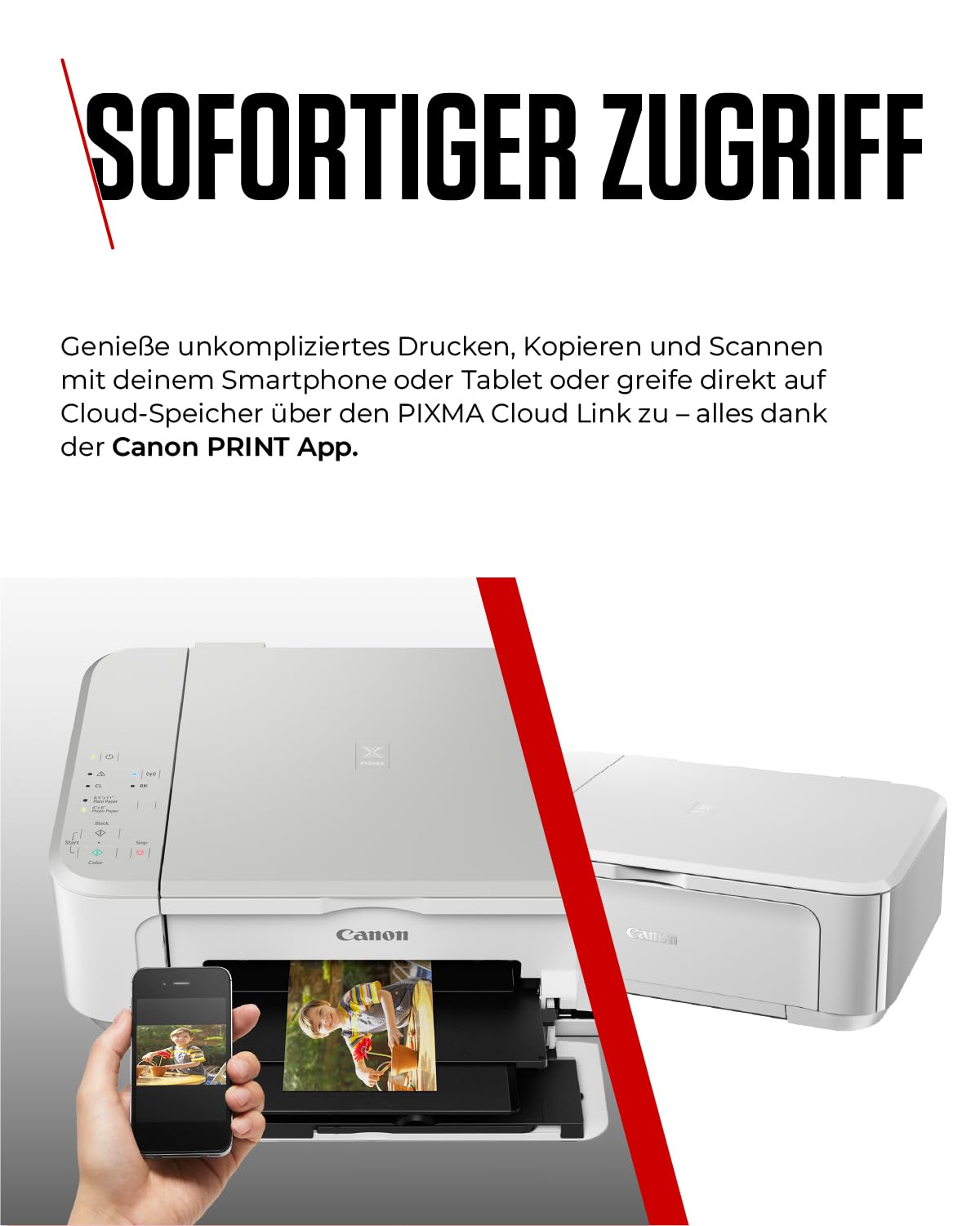 Canon PIXMA MG3650S Series - All-in-One printer, copier & scanner for home use | Wireless smartphone connection | Canon printer for home