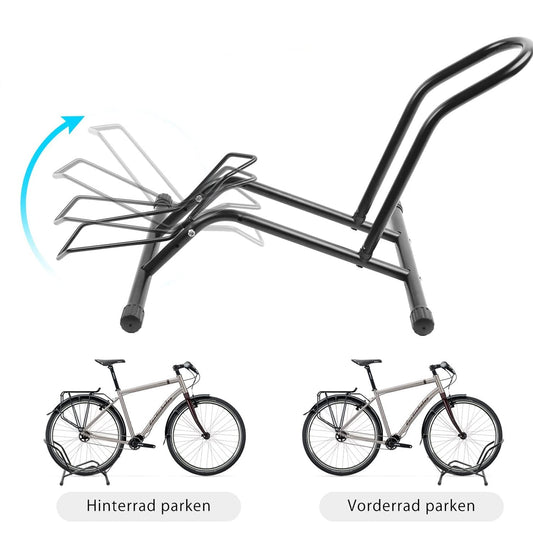 "Herrselsam 2 Piece Bike Stand Floor, Free Standing Bike Rack 16 to 29 Inches, Free Standing Suitable for all Front or Rear Wheel, Bike Holder Mounting Bicycle Bike Stand"
