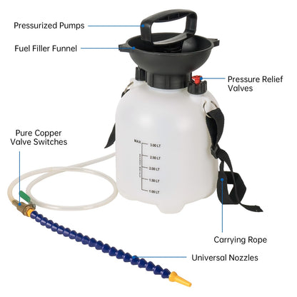 LEMOTO 3L Pumping Tool Gear Oil Pump Oil Filler, Manual Transmission Fluid Filling Device, Transfer Hand Pump