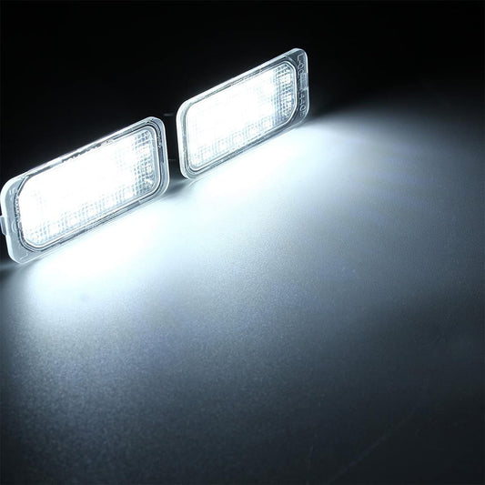 2 pieces of LED license plate lights, replacement for Ford Fiesta, Focus, S-MAX, C-MAX, Mondeo, Kuga, Galaxy, Jaguar XJ