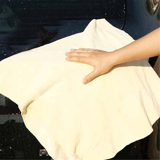 Turnart Car Cleaning Cloth Chamois Leather 90x60 cm Car Leather Towels made of genuine leather (90 x 60 cm)