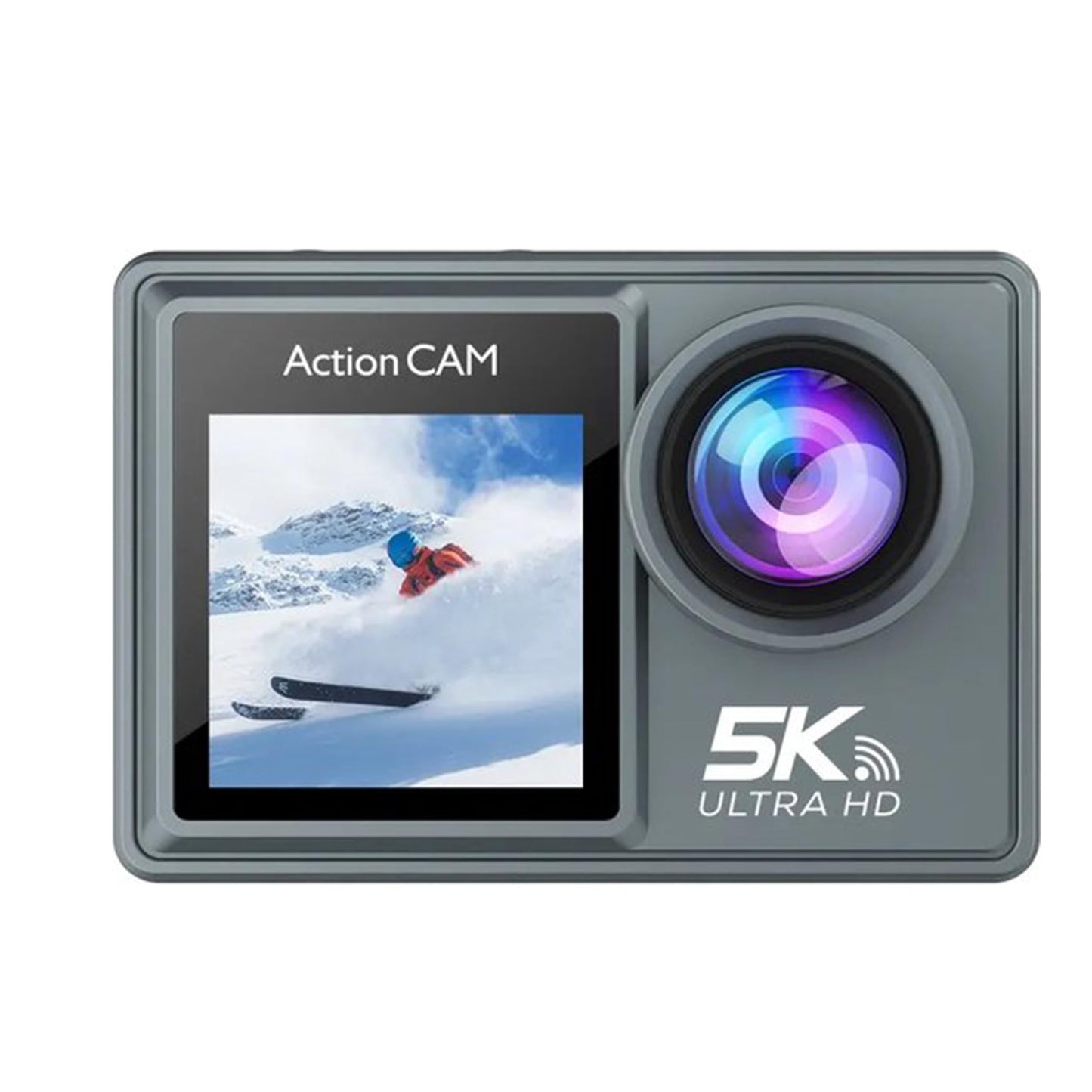 Lipa AT-M40R 5K Action Camera IPS Wifi - Waterproof action camera - IMX sensor - 21 accessories - 5K resolution - Dual screen - Mic USB connection - SD up to 256GB - Remote control - 4K 60FPS - EIS