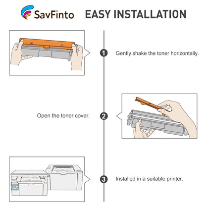 SavFinto TN247 TN-243CMYK Toner Cartridge Replacement for Brother TN-247 TN243 Toner Compatible with Brother MFC-L3750CDW MFC-L3770CDW MFC-L3710CW DCP-L3550CDW DCP-L3510CDW HL-L3210CW HL-L3230CDW (4 Pack)