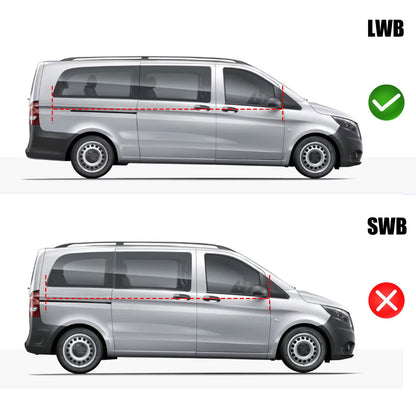 Opaltool thermal insulation mat for driver's cabin interior for Mercedes-Benz VITO II W639/Viano 2003-2014, 10PCS LWB UV & water resistant sunshade front window interior for RV privacy & temperature control.