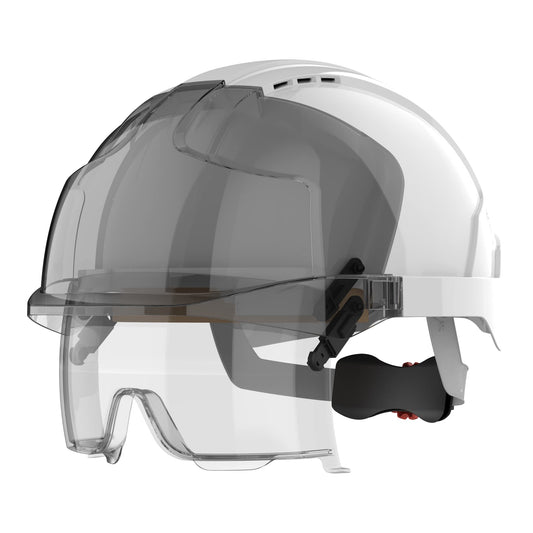 JSP EVO VISTA lens & rotary locking system - White/Smoke - ventilated (AMB170-005-F00)