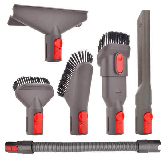 Vacuum cleaner accessory set brush tool nozzle set with extension hose replacement parts for Dyson Gen5 V15 V12 V7 V8 V10 V11 SV10 SV11 vacuum cleaners (6 in 1)
