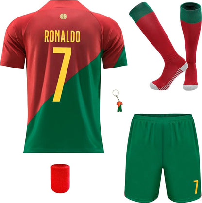 Mikalay New #7 Home Soccer Jersey/Shorts/Socks for Kids Gift Set Youth Sizes (Home, 24)