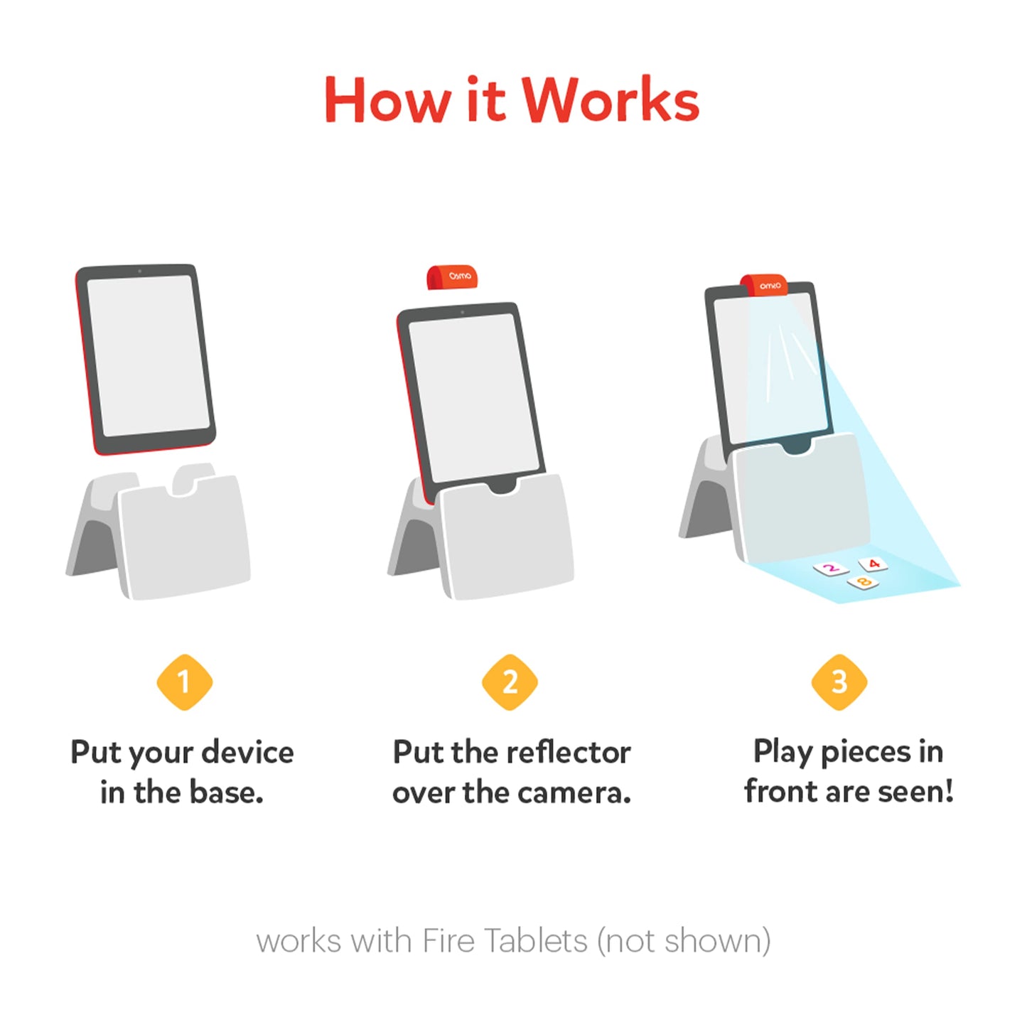 Osmo - Genius Starter Kit for Fire Tablet - 5 interactive learning games - Ages 6-10 - Math, spelling, art, creativity, and physics