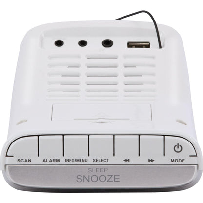 IMPERIAL DABMAN d15 - Radio alarm clock (DAB +, FM, 2 alarm times, dimmable display, USB charging port) - White.