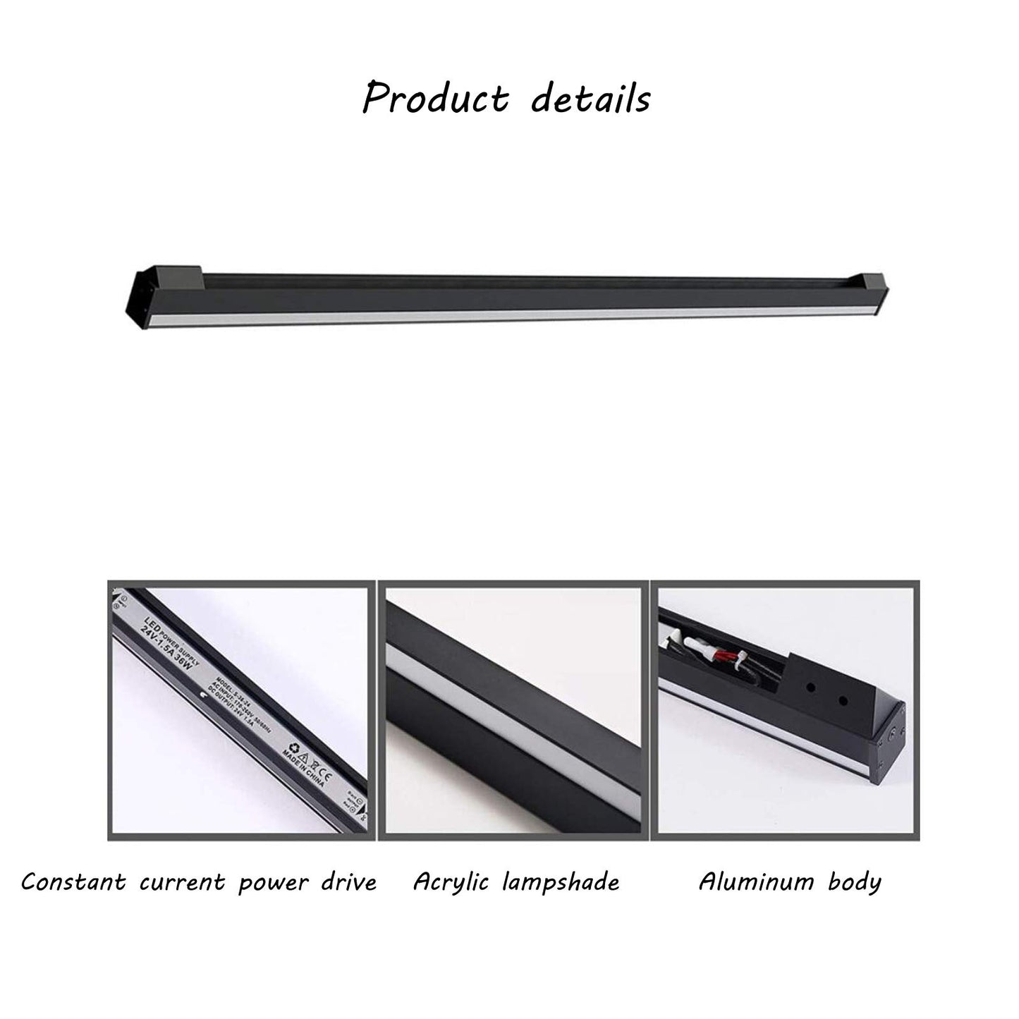 LOVUS Long LED Wall Light Indoor, 150CM Wall Corner Lamp with Remote Control, Black Modern Wall Lamp, Dimmable (3000K-6000K), Corner Wall Light, 50W 4000LM, Aluminum