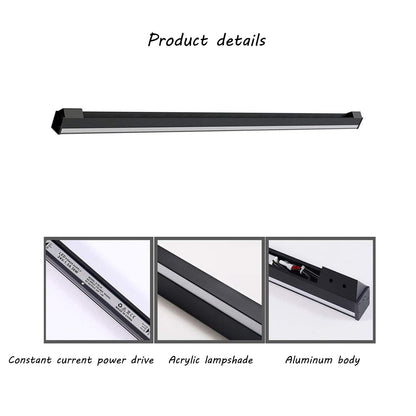 LOVUS Long LED Wall Light Indoor, 150CM Wall Corner Lamp with Remote Control, Black Modern Wall Lamp, Dimmable (3000K-6000K), Corner Wall Light, 50W 4000LM, Aluminum