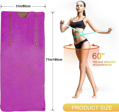 VAYOTOY Infrared Sauna 2 Zone Digital Home Sauna Blanket Professional Detox Therapy Home Mobile Sauna Portable Oxford Sauna Blanket with 4 Safety Protection for Hot Sweating, Relaxation, Detox (Purple)