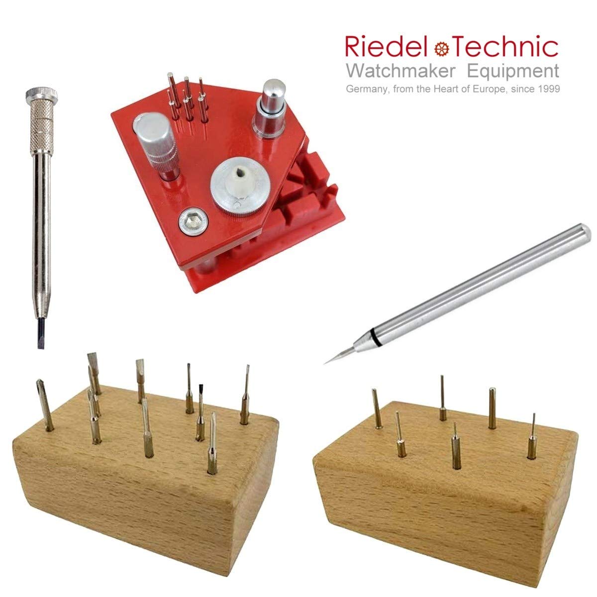 Bracelet Shortener Set RIEDEL TECHNIC Xtreme - Watch tool for professionally shortening watch metal bracelets