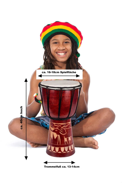 40cm Djembe drum bongo elephant beginner children good sound fair trade
