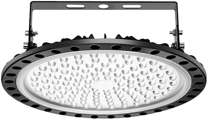 Papasbox 500W LED UFO industrial lamp high bay light, LED high bay light industrial fixture chandelier workshop lamp, hall lighting, cool white 6000-6500K, beam angle 120°.