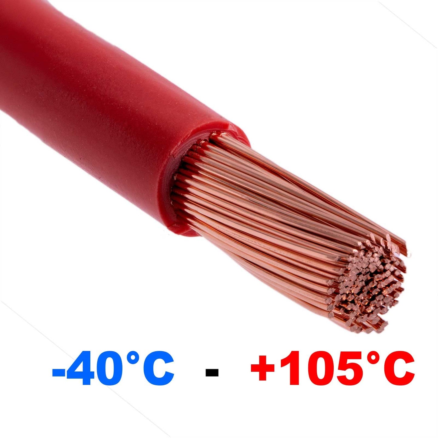 DCSk vehicle cable - 16mm² - 10m - FLRY B asymmetric - 16mm² - automotive cable strand - Black - 16mm2