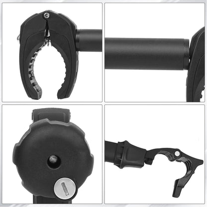 Sorlpv frame holder for bike carrier 45cm length, universal short bike frame holder lockable, frame holder for U-bar tube: Ø 2.5-3cm, for bike frame diameter: Ø 3-6cm.
