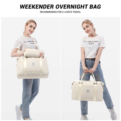 LOVEVOOK Travel Bag for Women, Sports Duffel Bag, Carry-On Bag, Weekender Bag, Swim Bag, Waterproof, Fitness Bag, Women's Hospital Bag for Travel, Gym, Plane