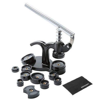 【2025 Full Version】Eventronic Watch Tool Set + Watch Press, Watch Case Press Tool, Watchmaker Tool Set, Watch Tool Battery Replacement, Case Closer Watch Repair Tool with 12 Pressure Plates