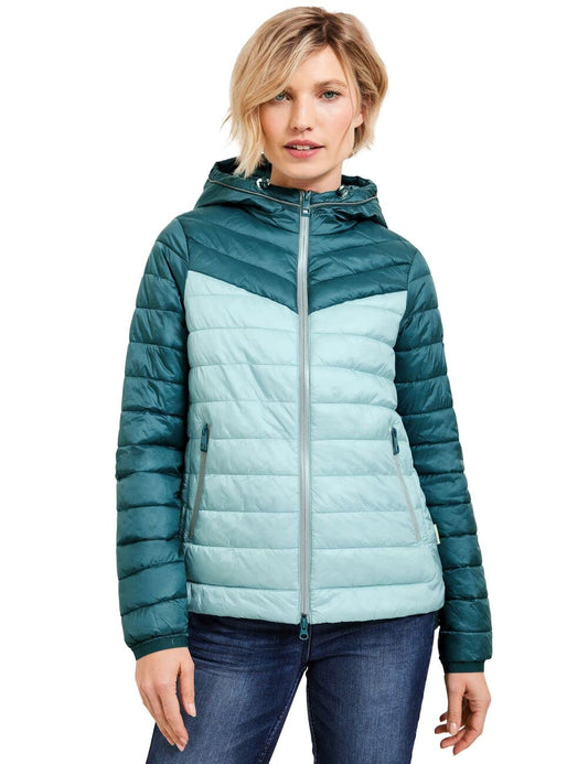 CECIL Women's B201792 Transition Jacket, Dark Aqua Blue, M