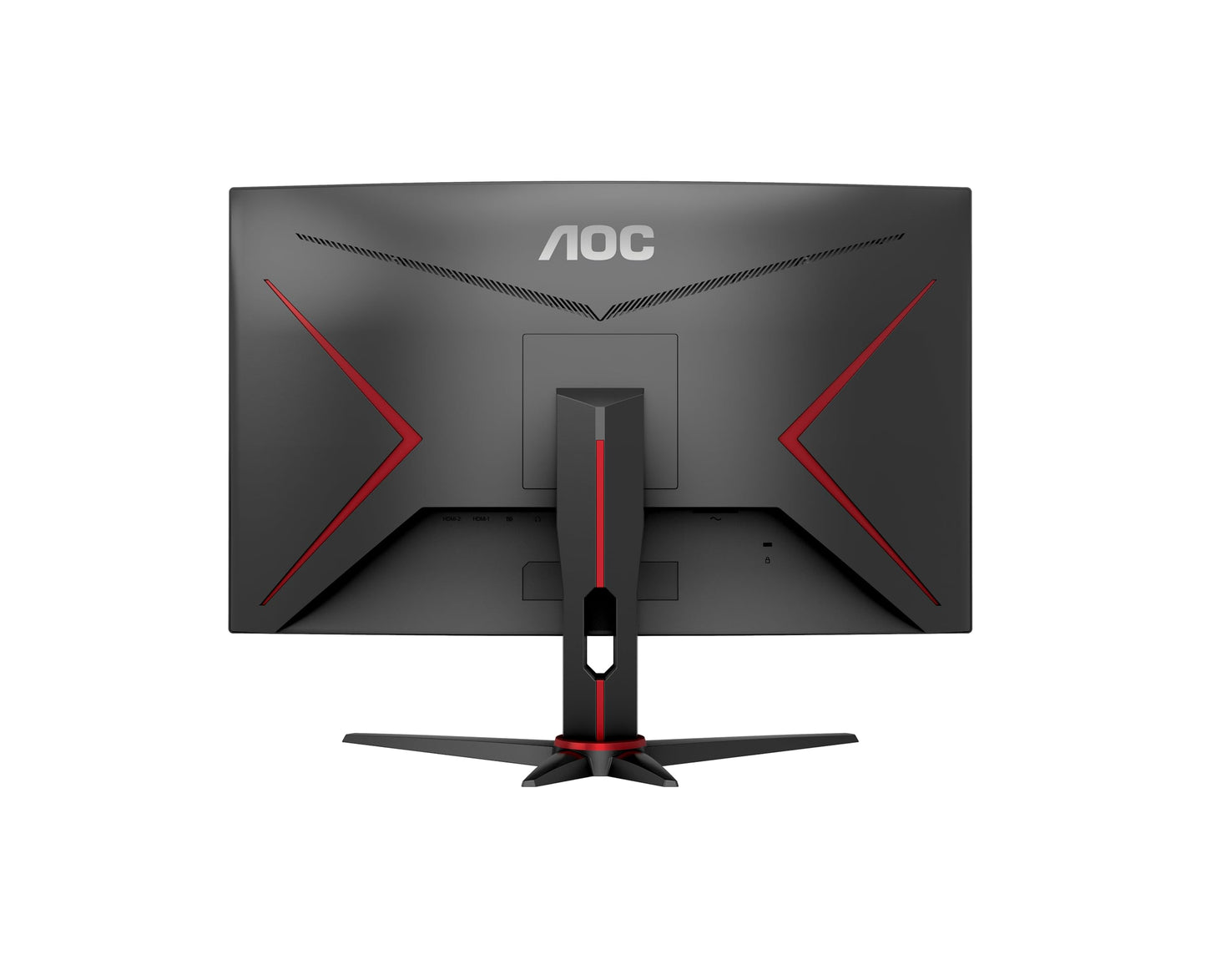 AOC Gaming CQ27G2SE - 27-inch QHD Curved Monitor, FreeSync Premium (2560x1440, 165 Hz, HDMI 1.4, DisplayPort 1.2) black-red